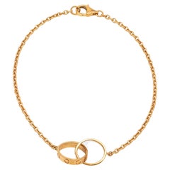 Bracelet Cartier Love à boucles imbriquées en or jaune 18k