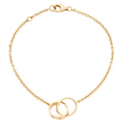 Cartier Love Interlocking Loop 18k Yellow Gold Link Bracelet