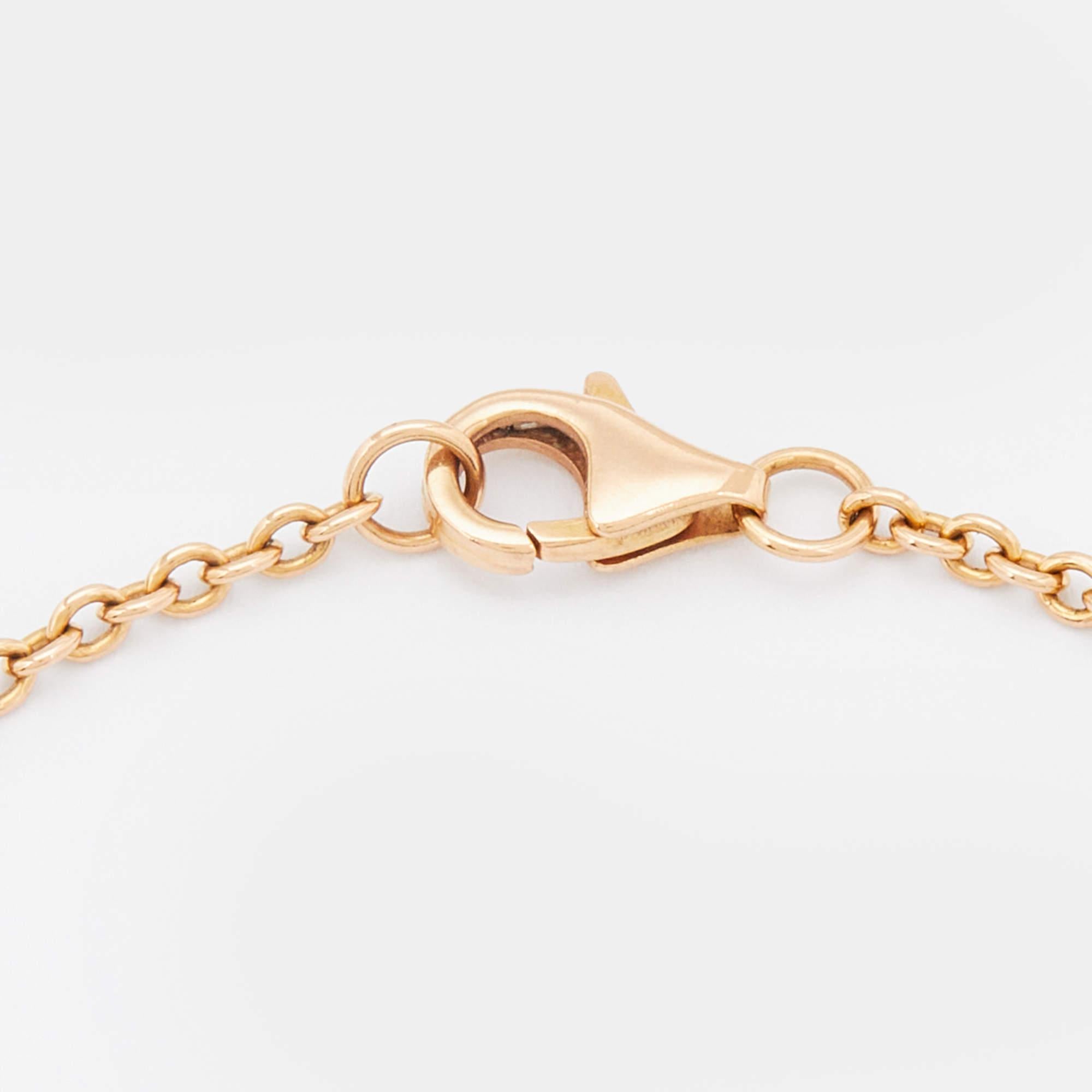Women's Cartier Love Interlocking Loops 18k Rose Gold Bracelet