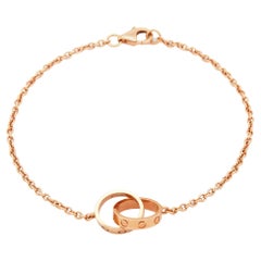 Cartier Love Interlocking Loops 18k Rose Gold Bracelet