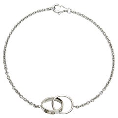 Cartier Love Interlocking Loops 18k White Gold Bracelet