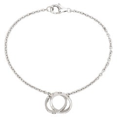 Cartier Love Interlocking Loops 18k White Gold Bracelet