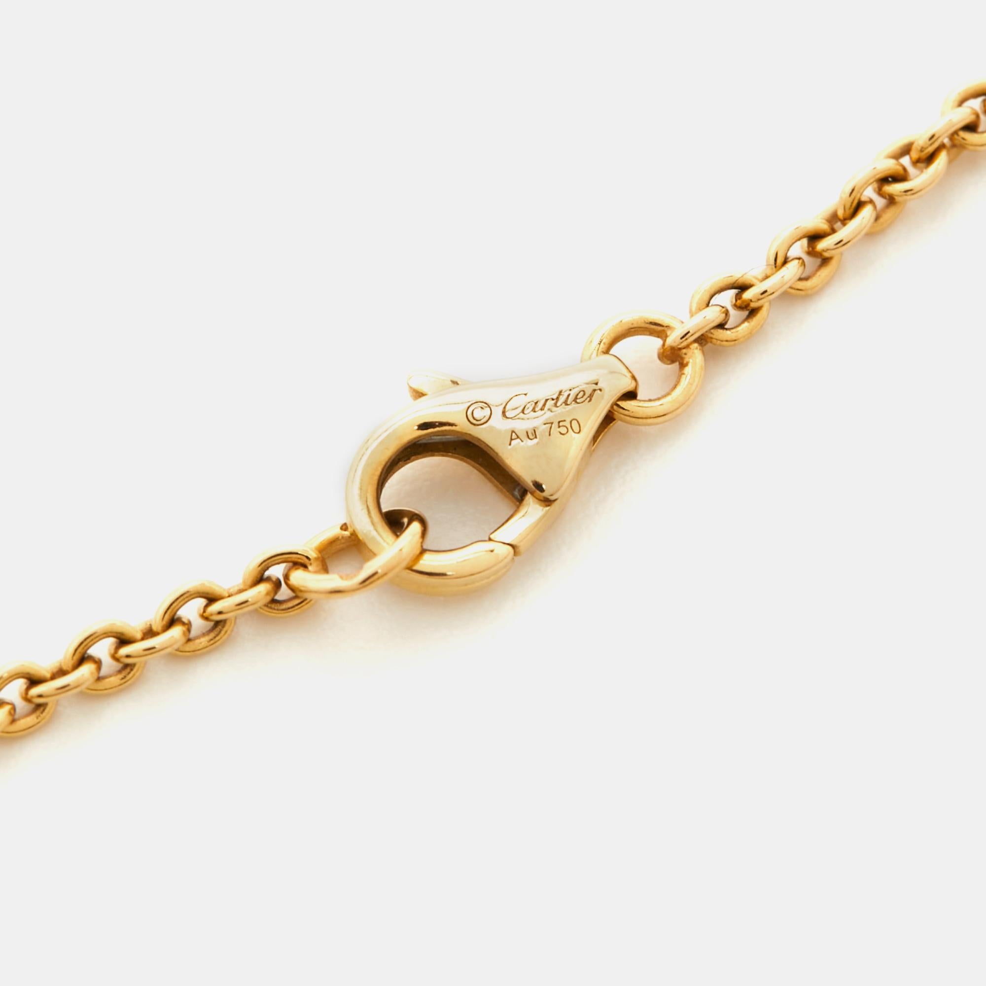 Women's Cartier Love Interlocking Loops 18k Yellow Gold Bracelet