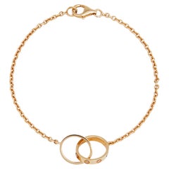 Cartier Love Interlocking Loops 18k Yellow Gold Link Bracelet