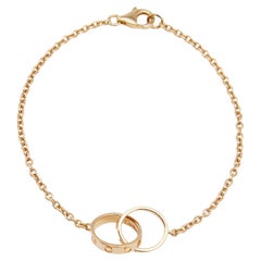 Cartier Love Interlocking Loops 18k Yellow Gold Link Bracelet