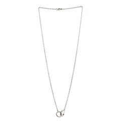Cartier Love Interlocking Necklace 18 Karat White Gold
