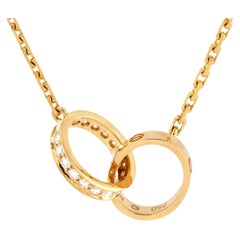 Collar Cartier Love Entrelazado Oro Amarillo 18K y Diamantes