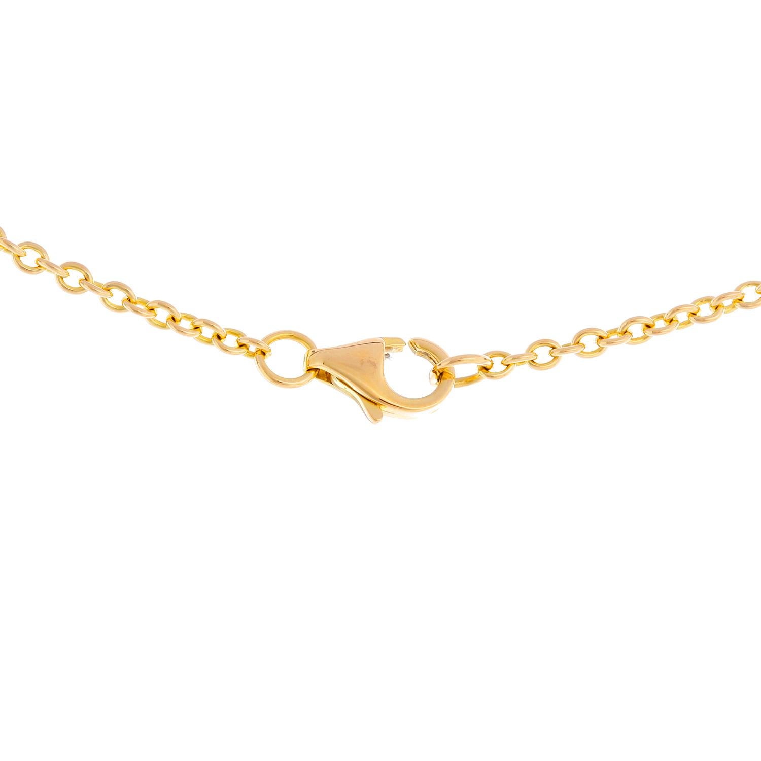 Cartier Love Interlocking Necklace 18K Yellow Gold - Length: 17 inches 
Ornament-Length: .5