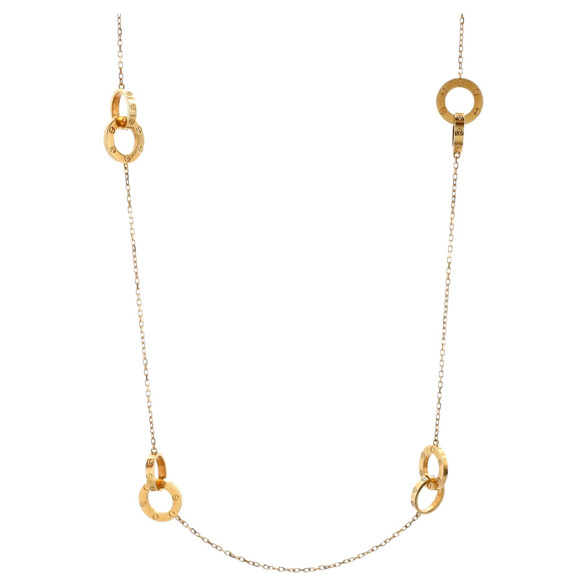 Cartier Love Necklace Yellow gold 750 - buy for 2072200 KZT in the official  Viled online store, art. B7014200