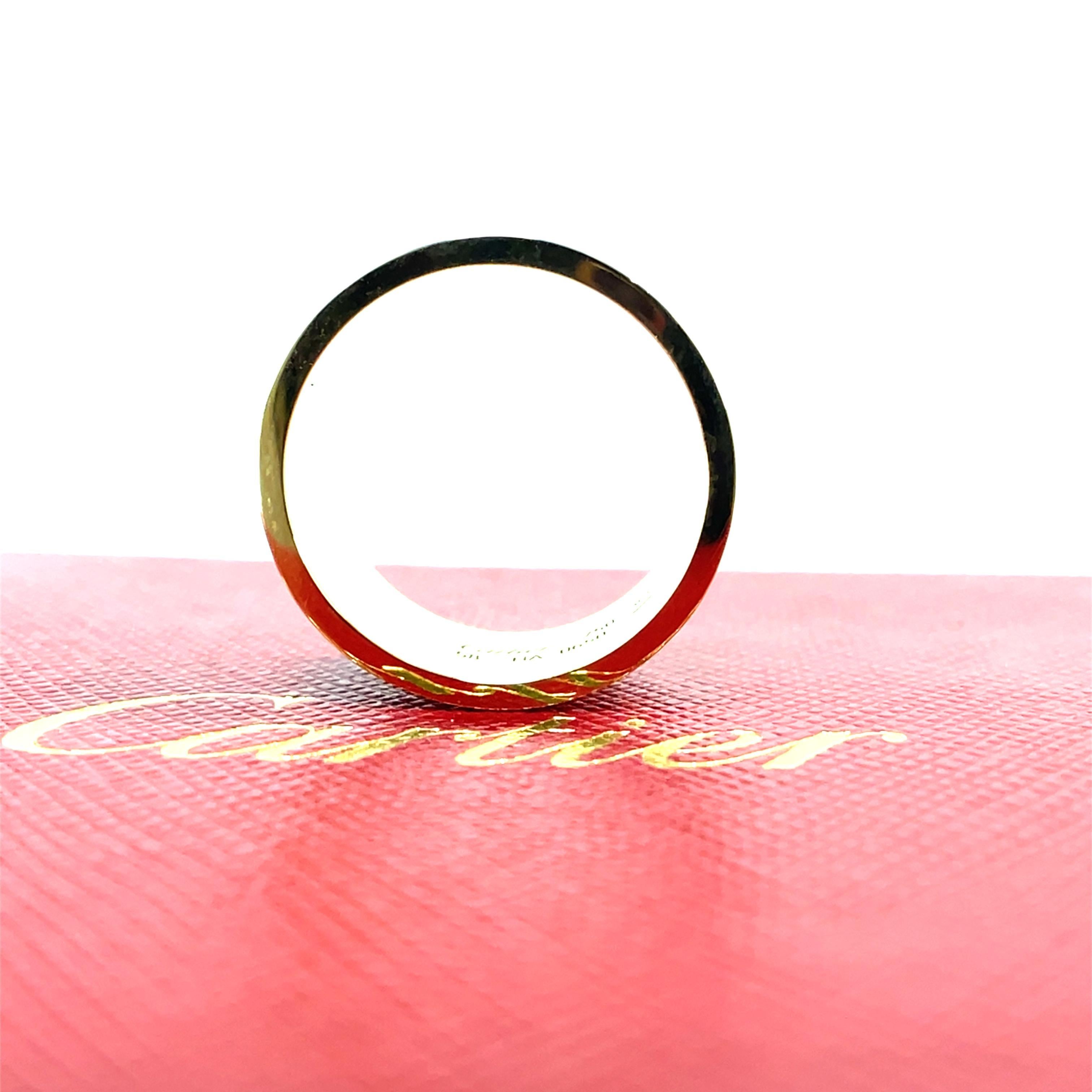 CARTIER Love Large 18k Yellow Gold Ring For Sale 1