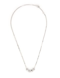 Cartier Love Logo Slide Necklace 18 Karat White Gold Estate Fine Jewelry