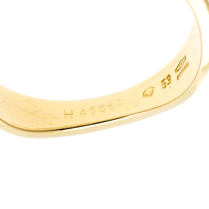 Women's Cartier Love Me 18k Yellow Gold Band Ring Size 54