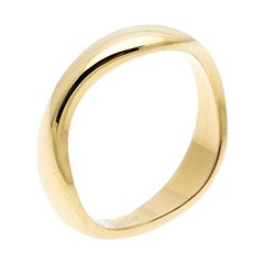 Cartier Love Me 18k Yellow Gold Band Ring Size 54