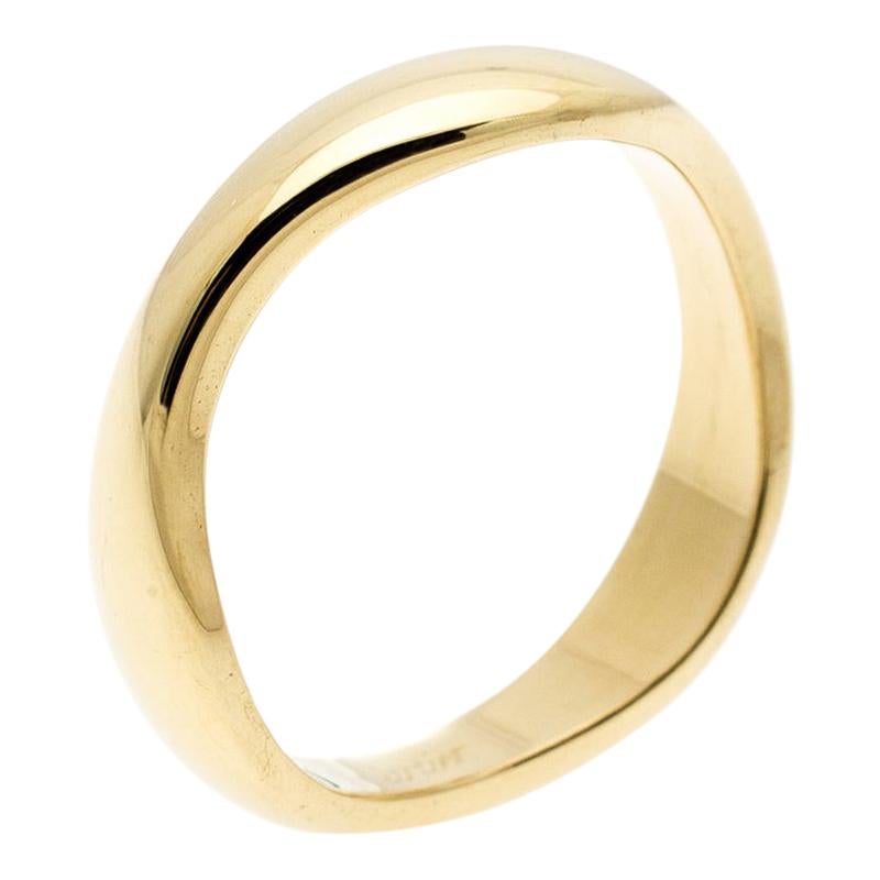 Cartier Love Me 18k Yellow Gold Band Ring Size 54