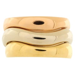 Cartier Love Me 3 Ring Set 18K Tricolor Gold