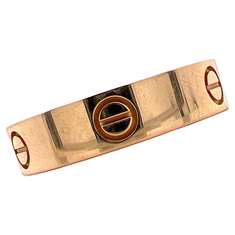 Cartier LOVE Men's 18 Karat Rose Gold Wedding Band Ring Size