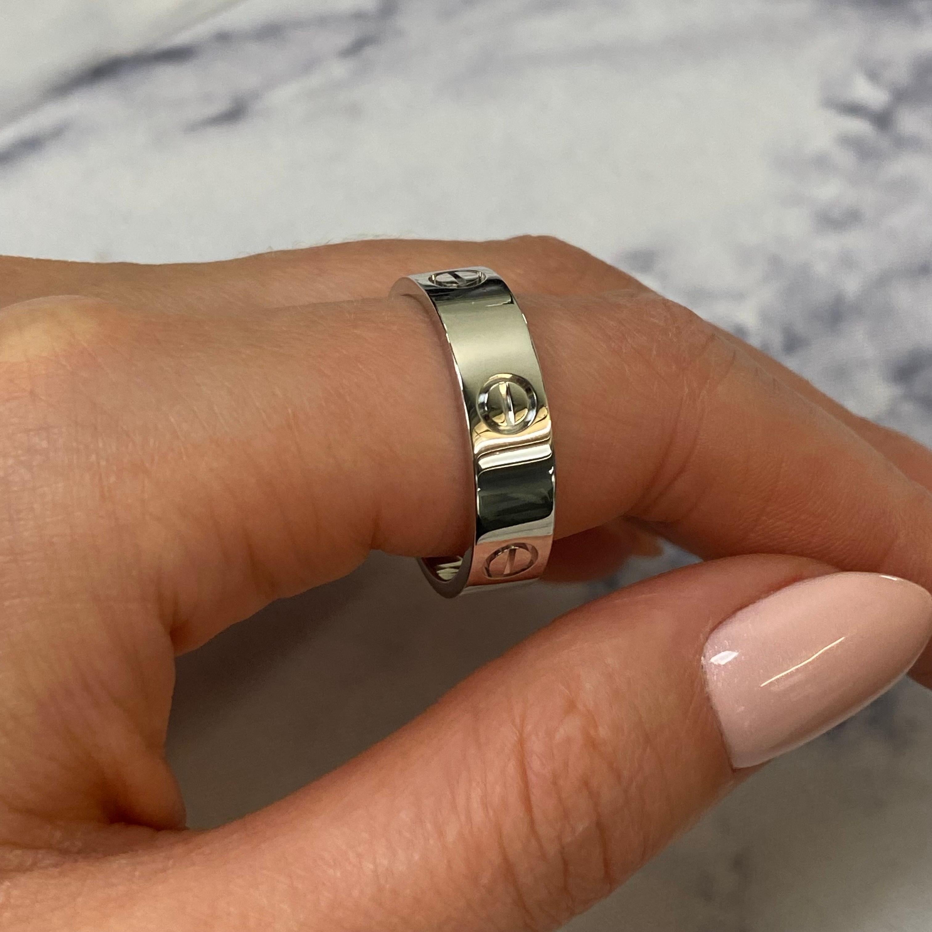 Cartier Love ring | Cartier love ring, Cartier love ring diamond, Cartier  silver ring