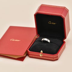 Cartier Love Multi Gem 18K White Gold Ring Size 52