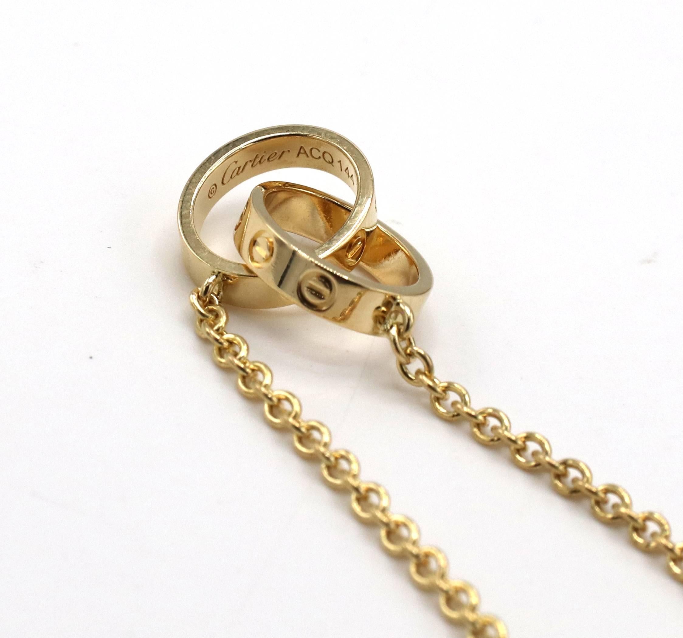 vintage cartier love necklace