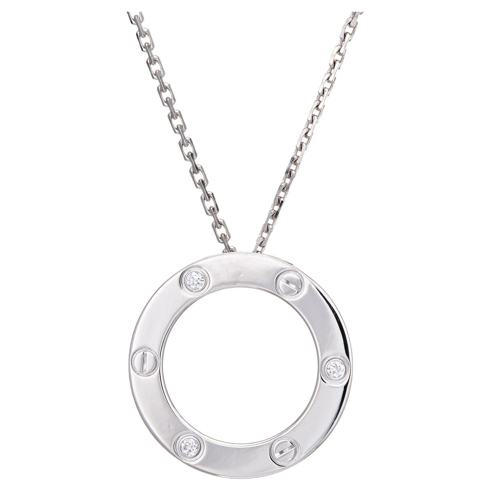 Cartier Love Necklace - 32 For Sale on 1stDibs | cartier love 