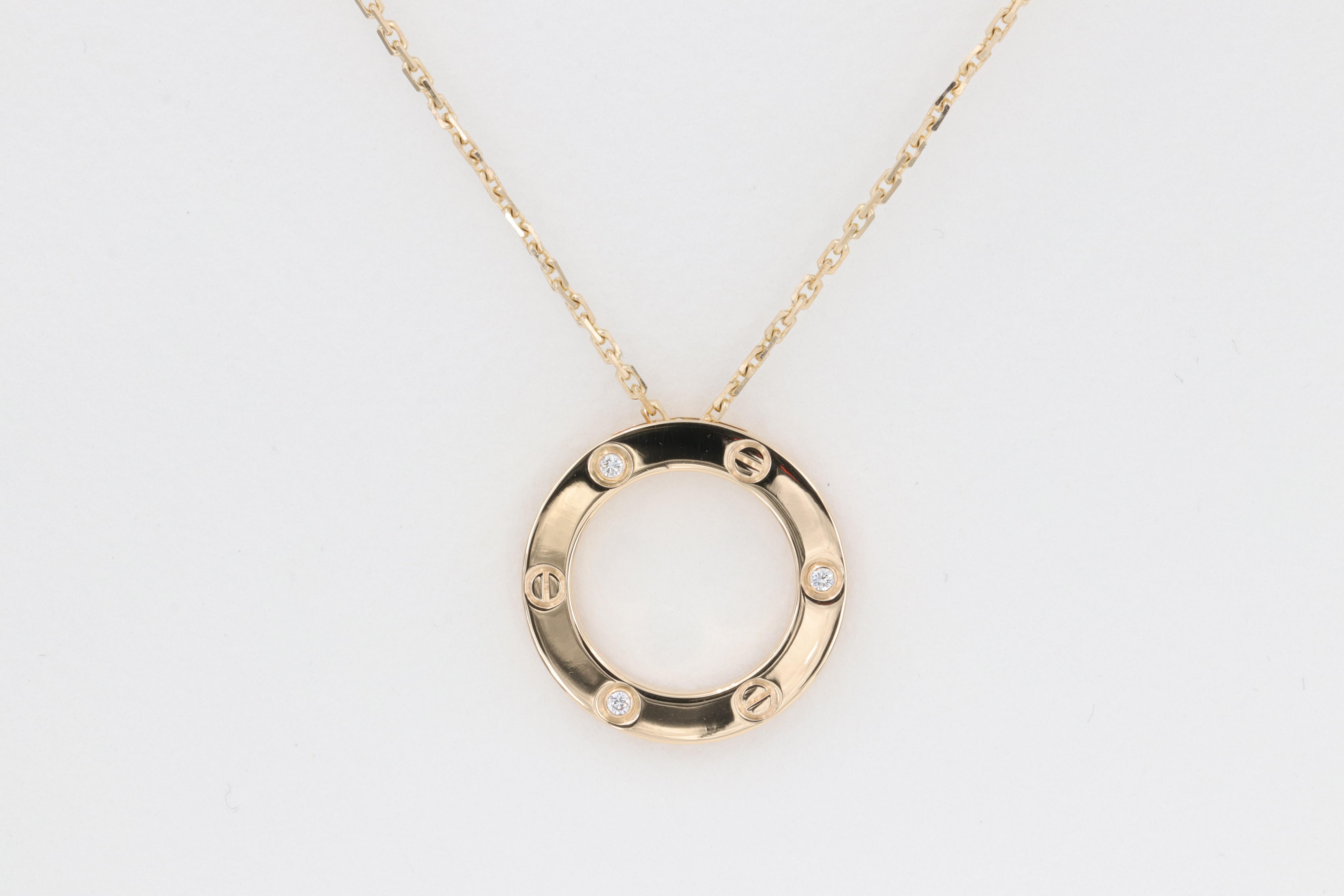 cartier love necklace price