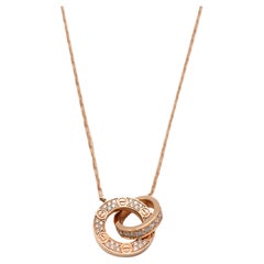 Cartier Love Necklace, Diamond Paved (Rose Gold)