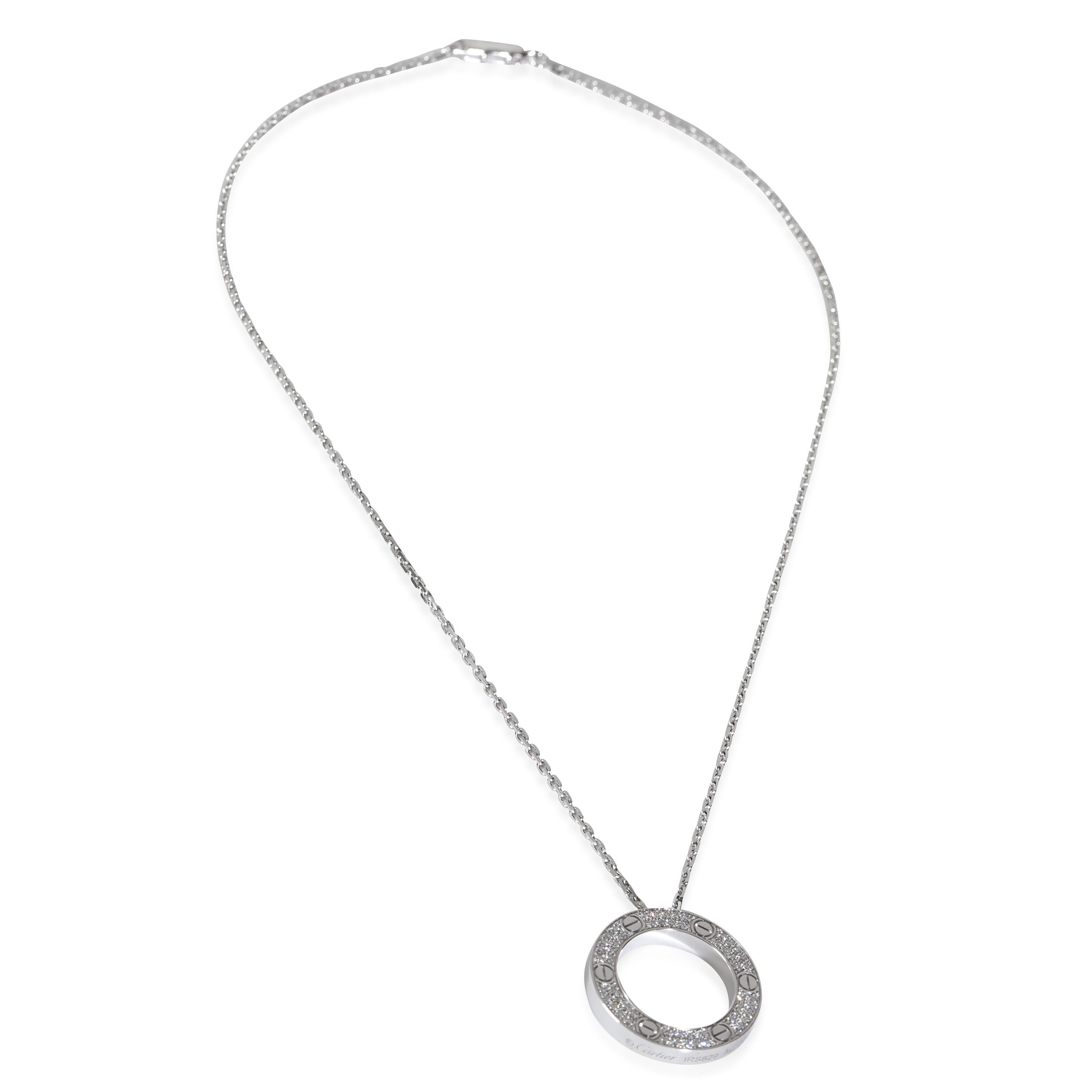 Cartier Love Necklace, Diamonds (White Gold)

PRIMARY DETAILS
SKU: Z144893
Listing Title: Cartier Love Necklace, Diamonds (White Gold)
Condition Description: Cartier's Love collection is the epitome of iconic, from the recognizable designs to the