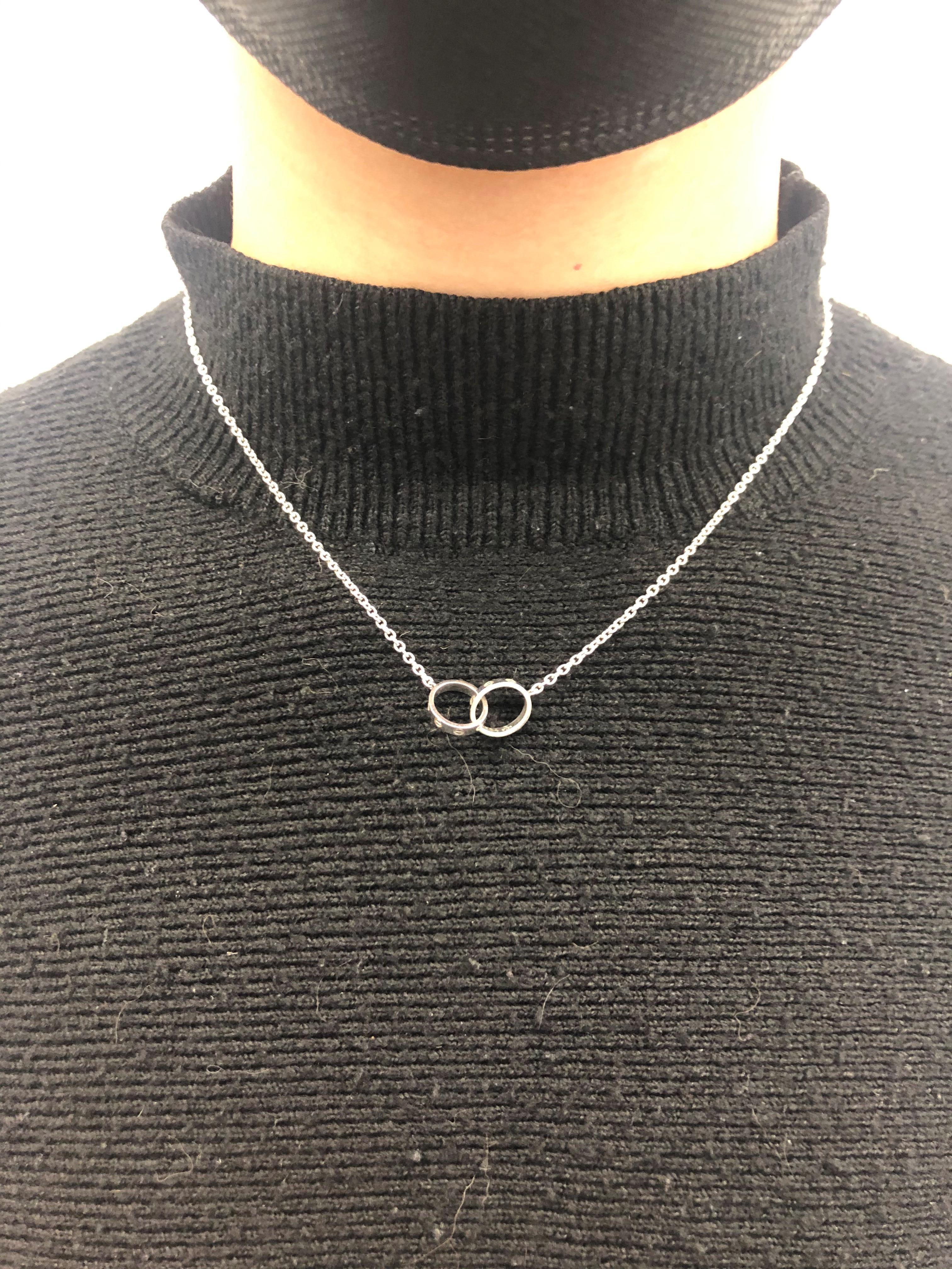 Contemporary Cartier Love Necklace in 18 Karat White Gold