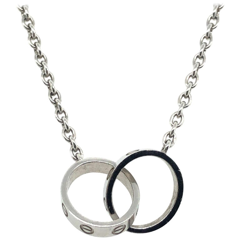 cartier love necklace white gold price