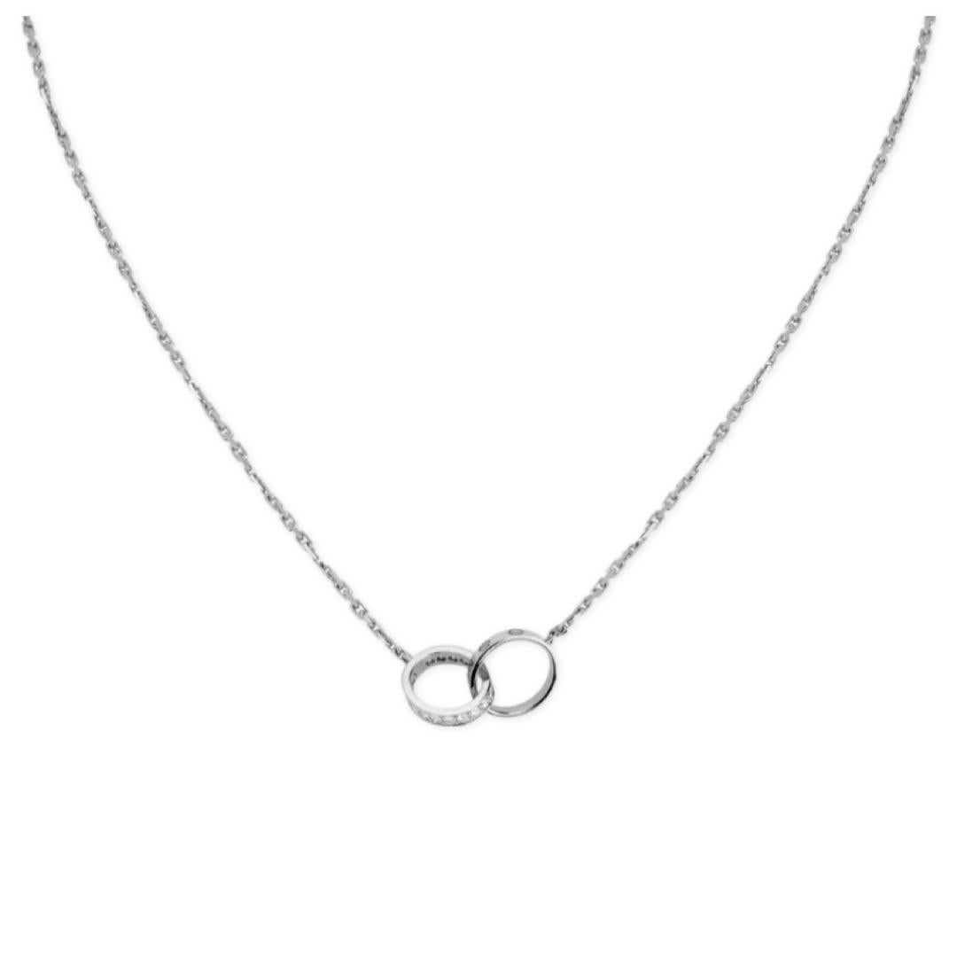 Cartier Love Necklace with Diamonds 18kt White Gold 3
