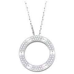 Collar Cartier Love Pavé Diamante Oro Blanco 18K