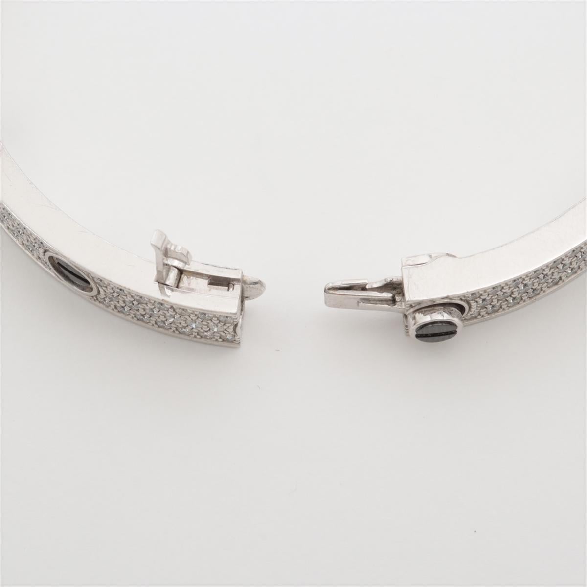 Cartier Love Pavé Diamond Bracelet  In Good Condition For Sale In Oyster Bay, NY