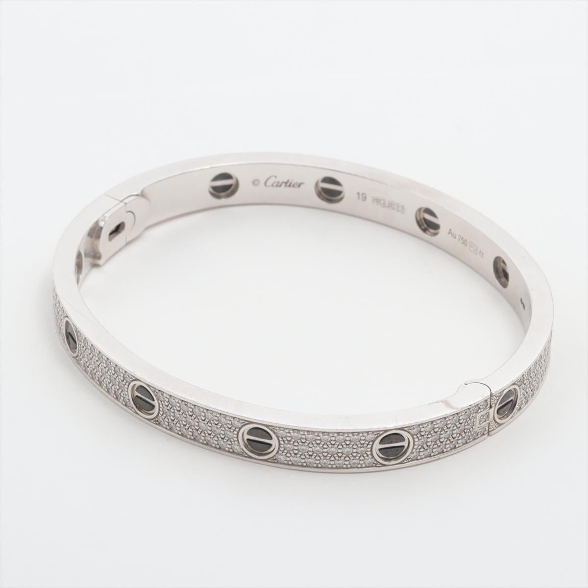 Cartier Love Pavé Diamond Bracelet 3