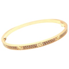 Estate Cartier Pave Diamond Love Bracelet ESBNG00445 - Radcliffe Jewelers