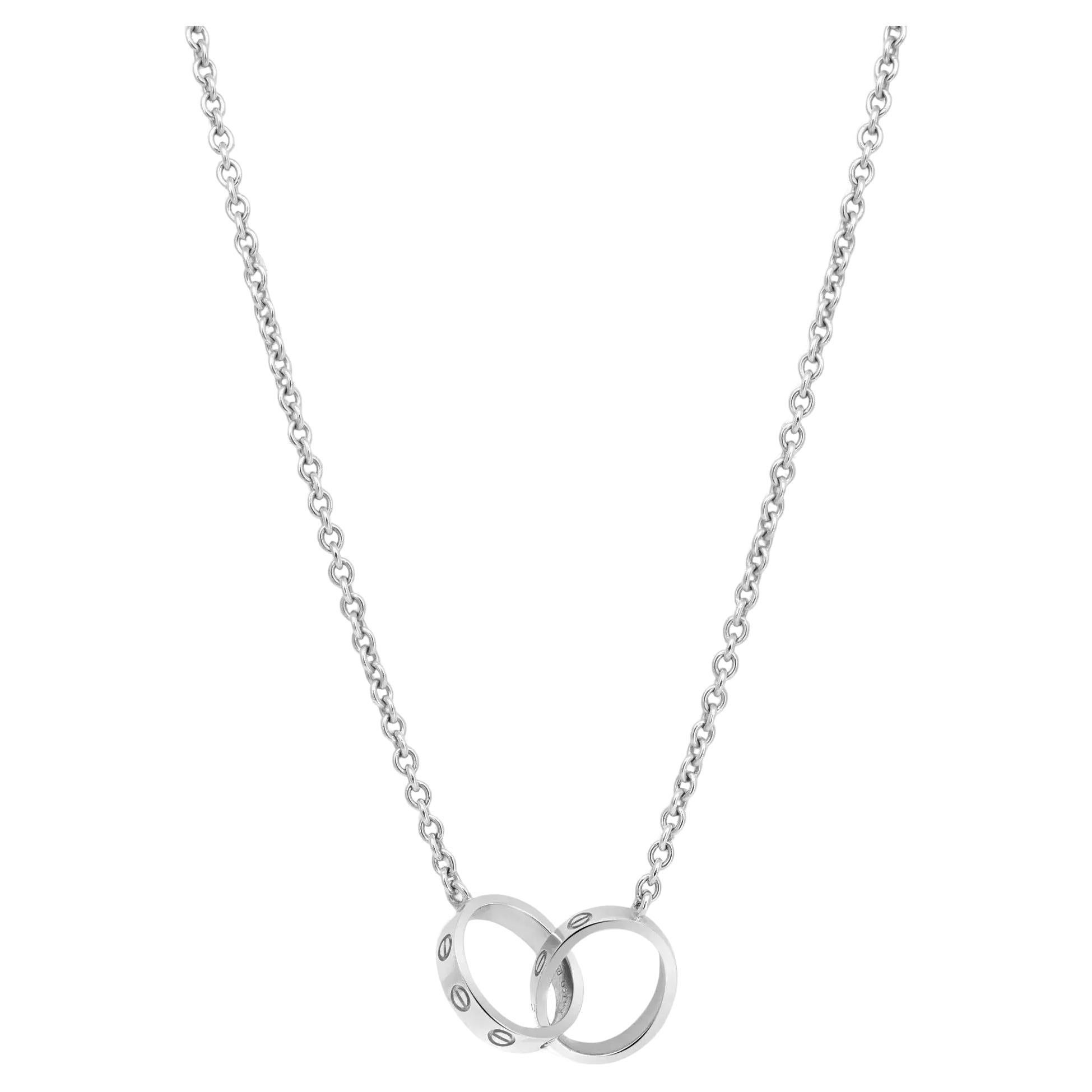 Cartier Love Collana in oro bianco 18K 17 pollici