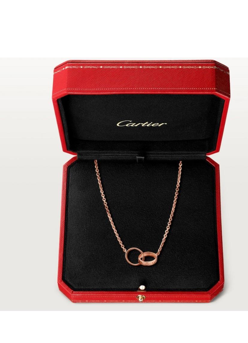 Modern Cartier Love Pendant Necklace, Rose Gold