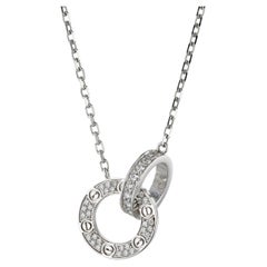 Cartier Love Pendant Necklace White Gold and Diamonds
