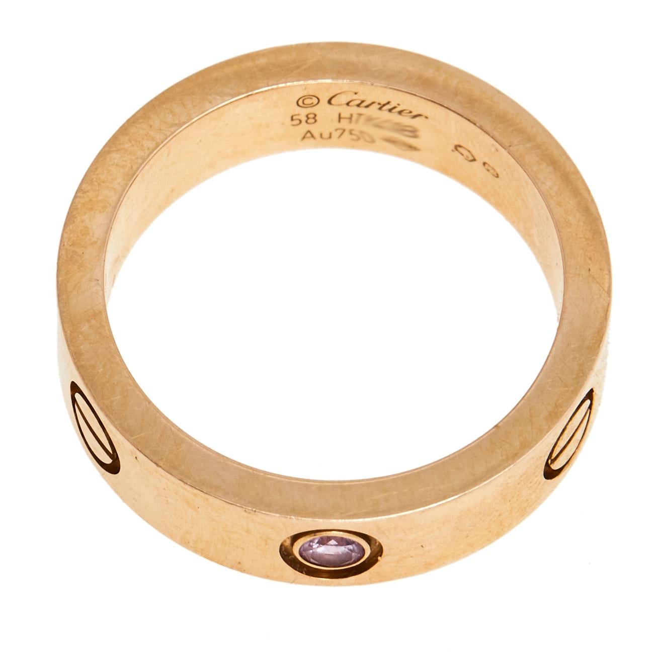 Cartier love ring size 58 sales