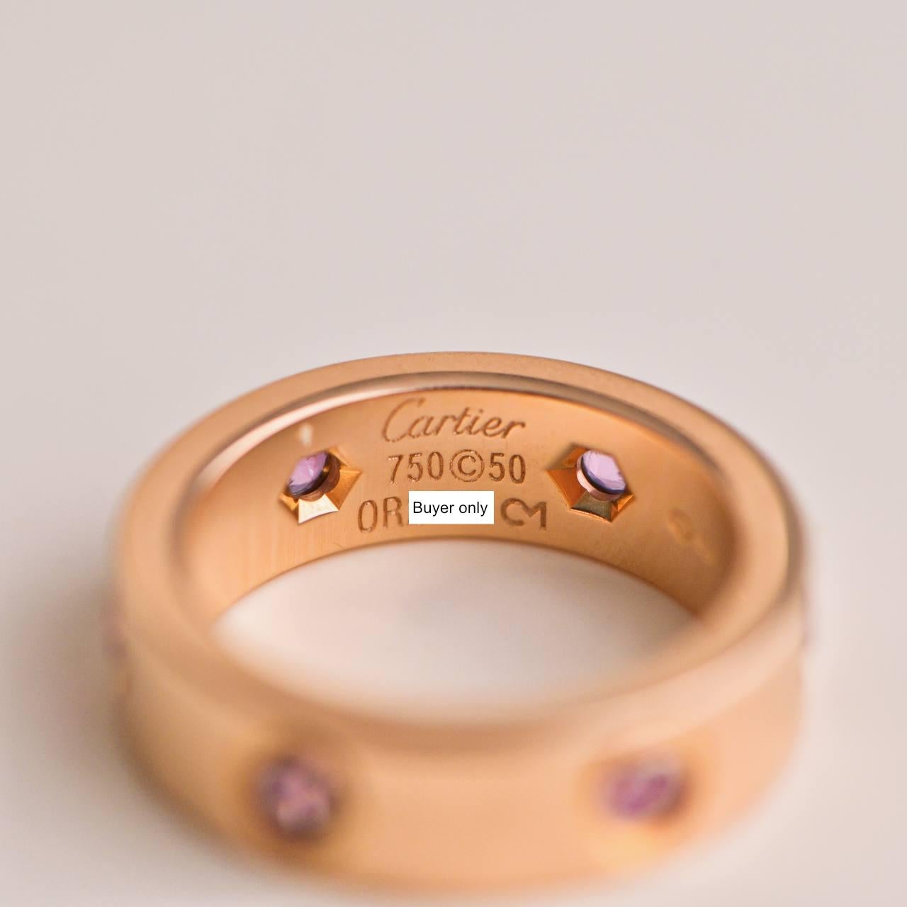 cartier pink sapphire