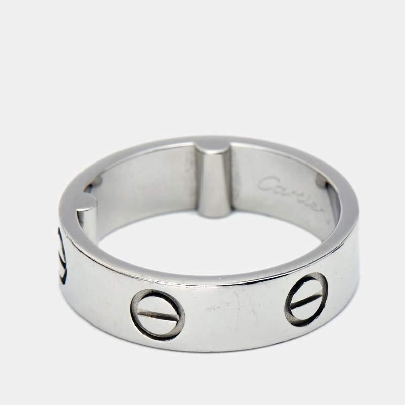 Anillo Cartier Love de platino en venta 1