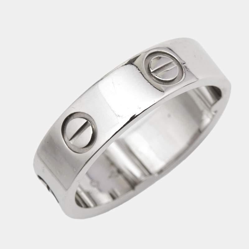 Anillo Cartier Love de platino en venta 3