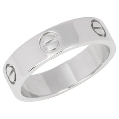 Cartier Love Platinum Band Ring