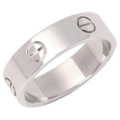 Cartier Love Platinum Band Ring