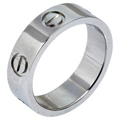 Cartier Love Platinum Band Ring Size 51