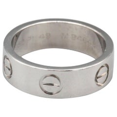 Cartier Love Platinum Band Ring Size Euro 49