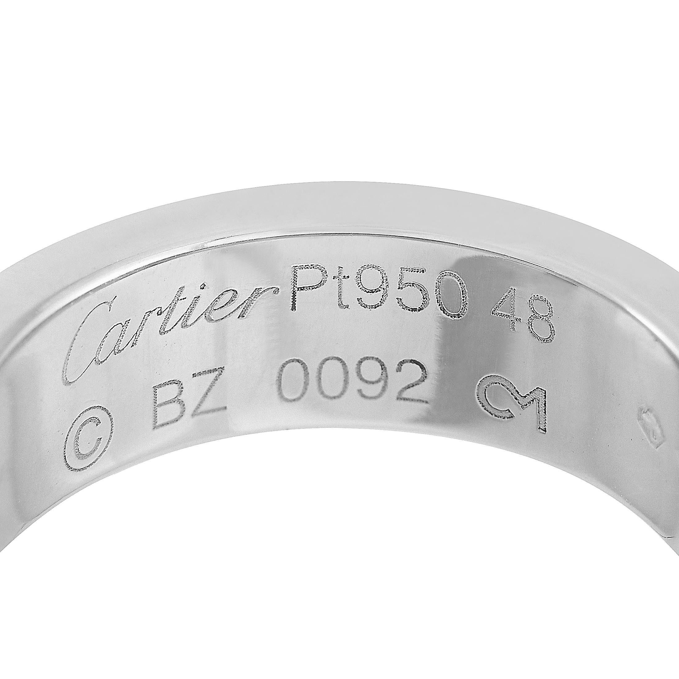 Women's Cartier Love Platinum Diamond Ring