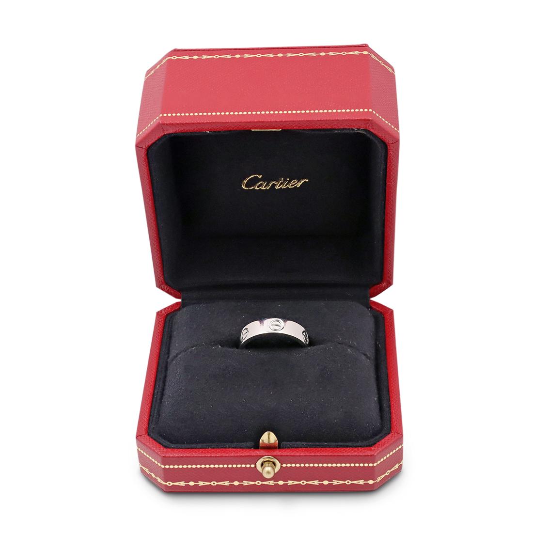 Women's or Men's Cartier Love Platinum Ring