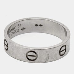 Cartier Love Platinum Ring Size 64