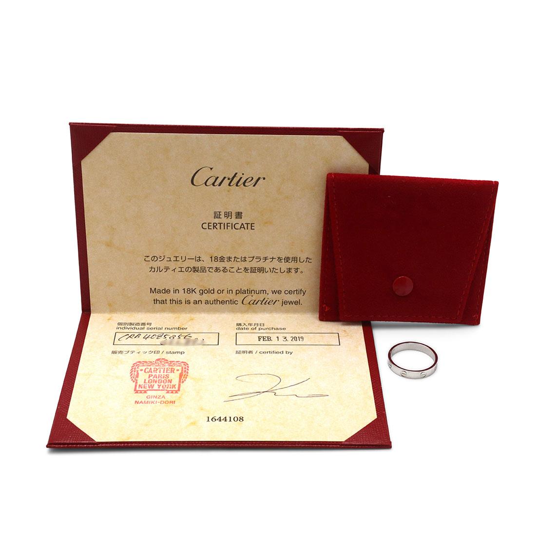 Women's or Men's Cartier Love Platinum Wedding Band