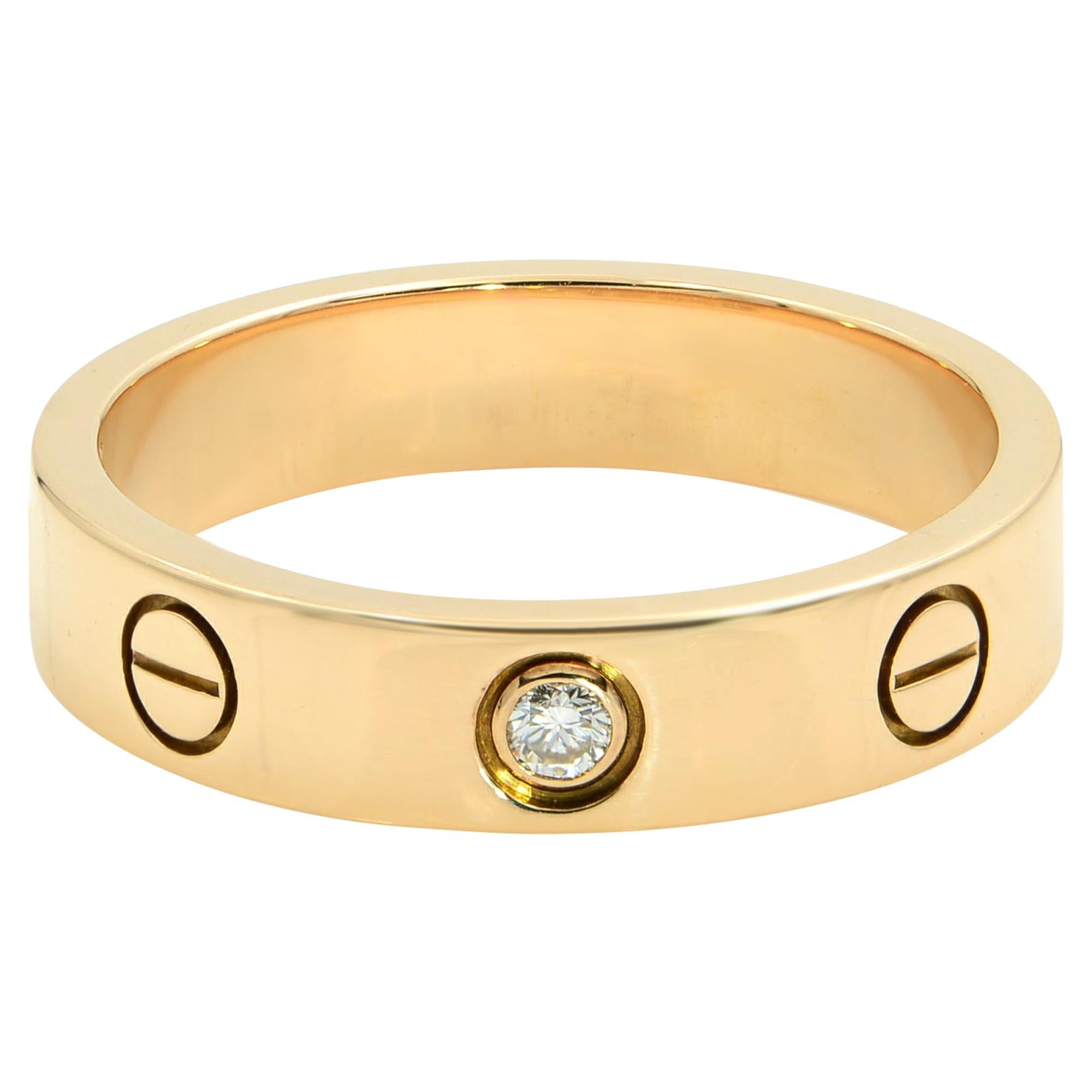 Cartier Love Ring 18 Karat Rose Gold